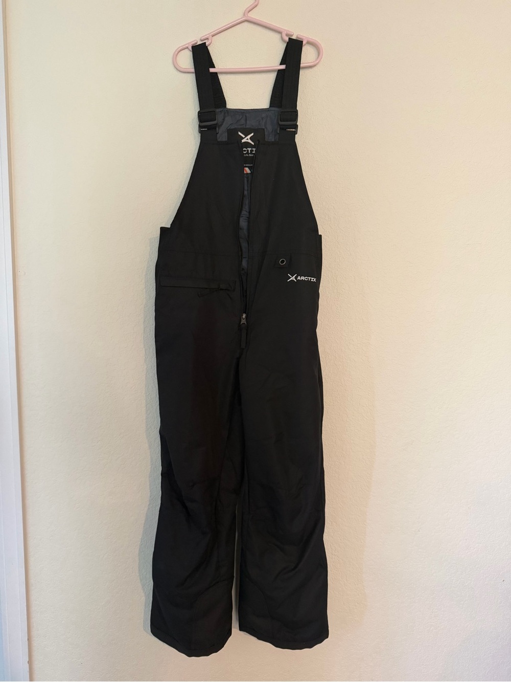 Kids Arctix Black Insulated Snow Bib Overalls - Small